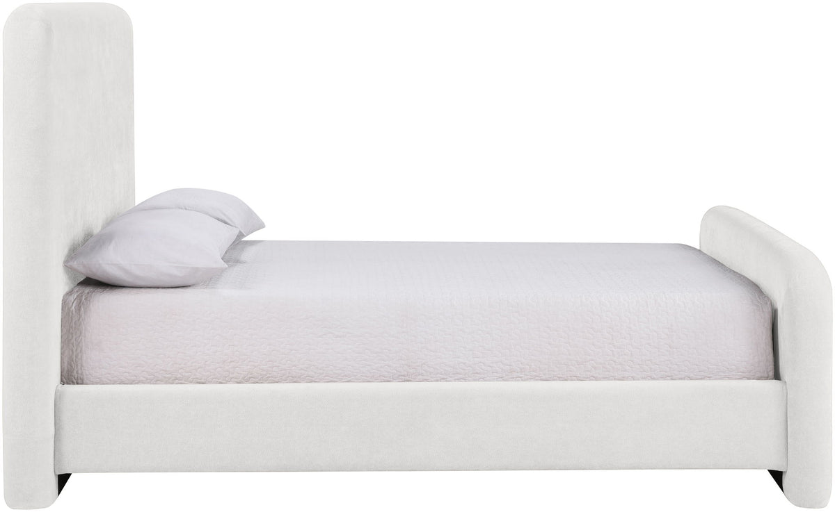 Fira - Chenille Fabric Upholstered Bed