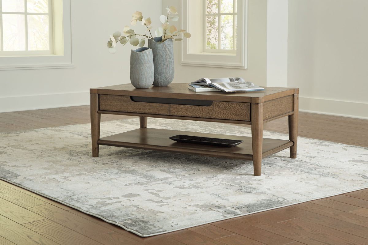 Roanhowe - Rectangular Cocktail Table - Brown