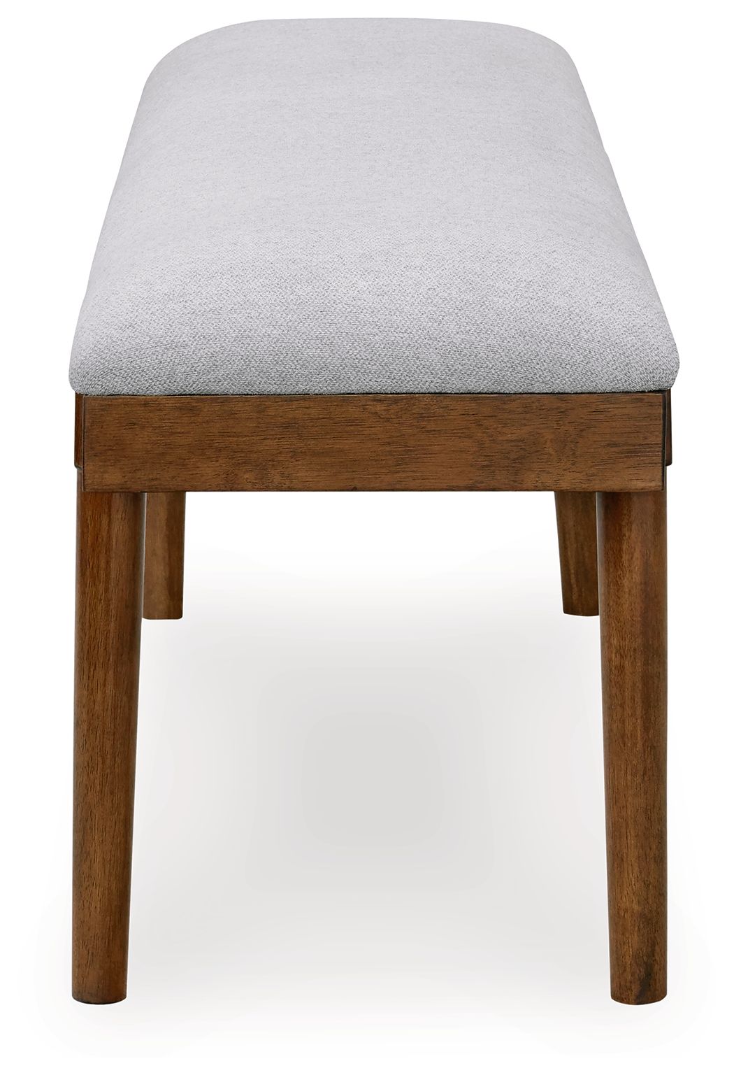 Lyncott - Large Upholstered Dining Room Bench - Gray / Brown