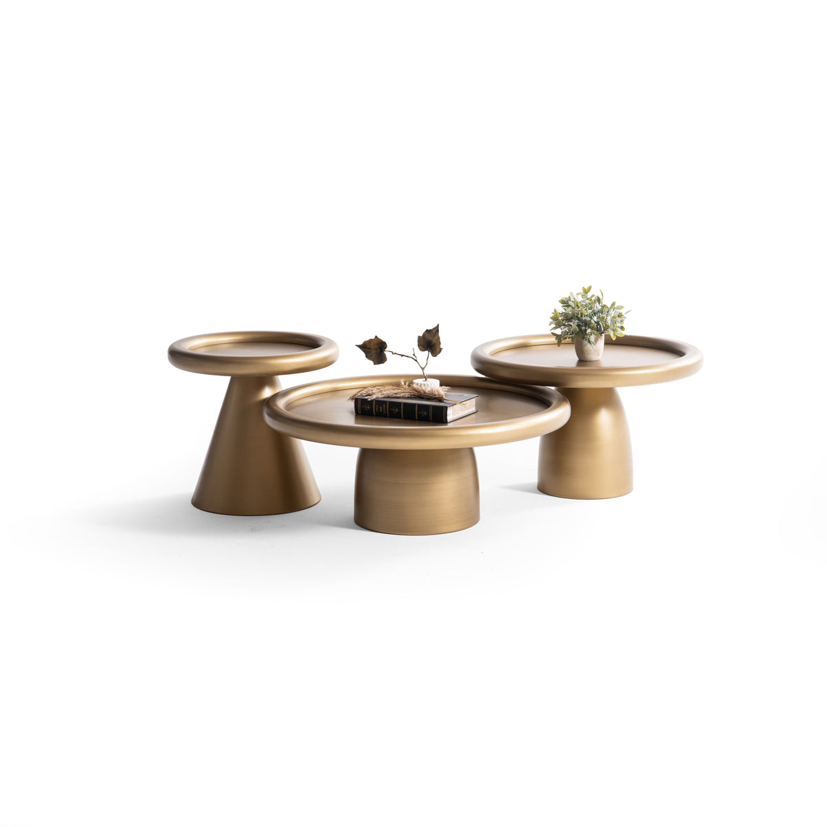 950 Gold 3-Piece Coffee Table Set