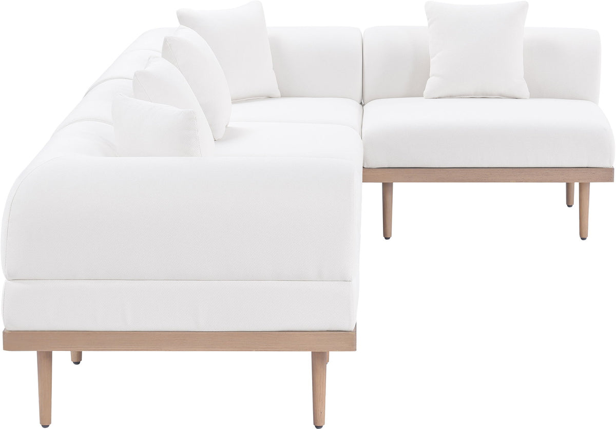 Laguna - 5 Piece 106.5" Upholstered Outdoor Patio Modular Sectional