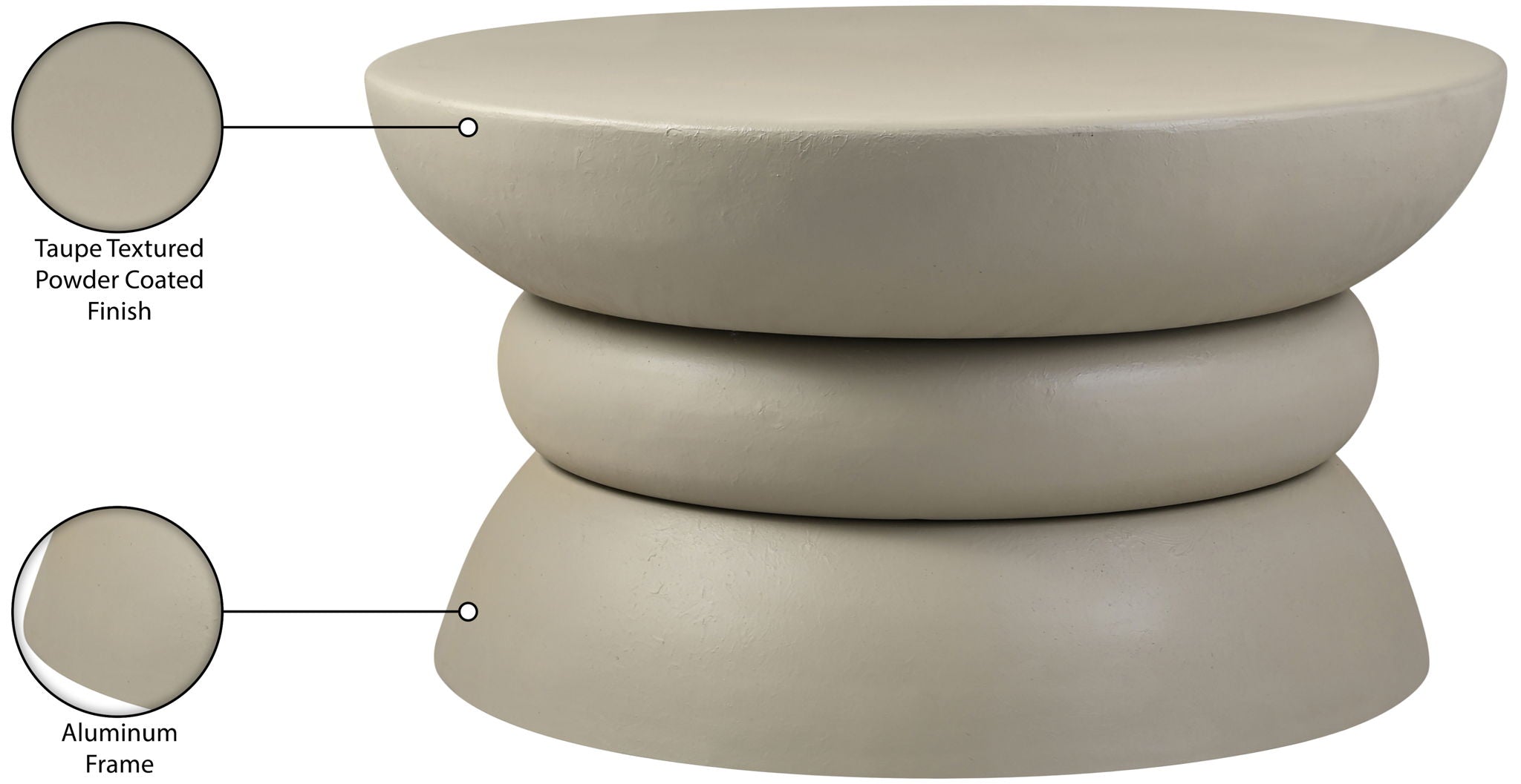 Collins - Aluminum Table