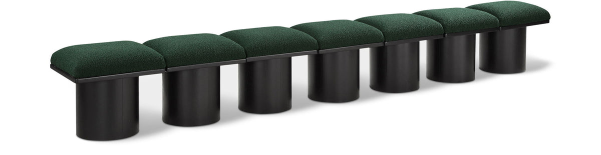 Pavilion - 7 Piece Modular Bench With Black Base