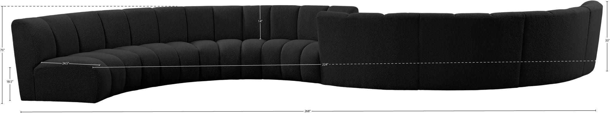 Infinity - 8 Piece Boucle Modular Sectional