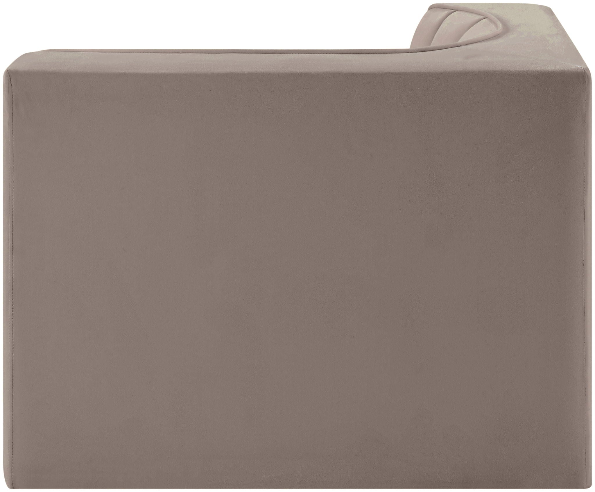 Rummi - Velvet Performance Fabric Upholstered Modular Corner Chair