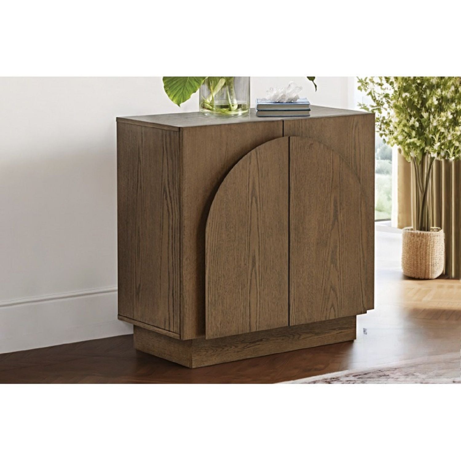 Modern Sideboard Buffet With Arched Cabinet Doors
