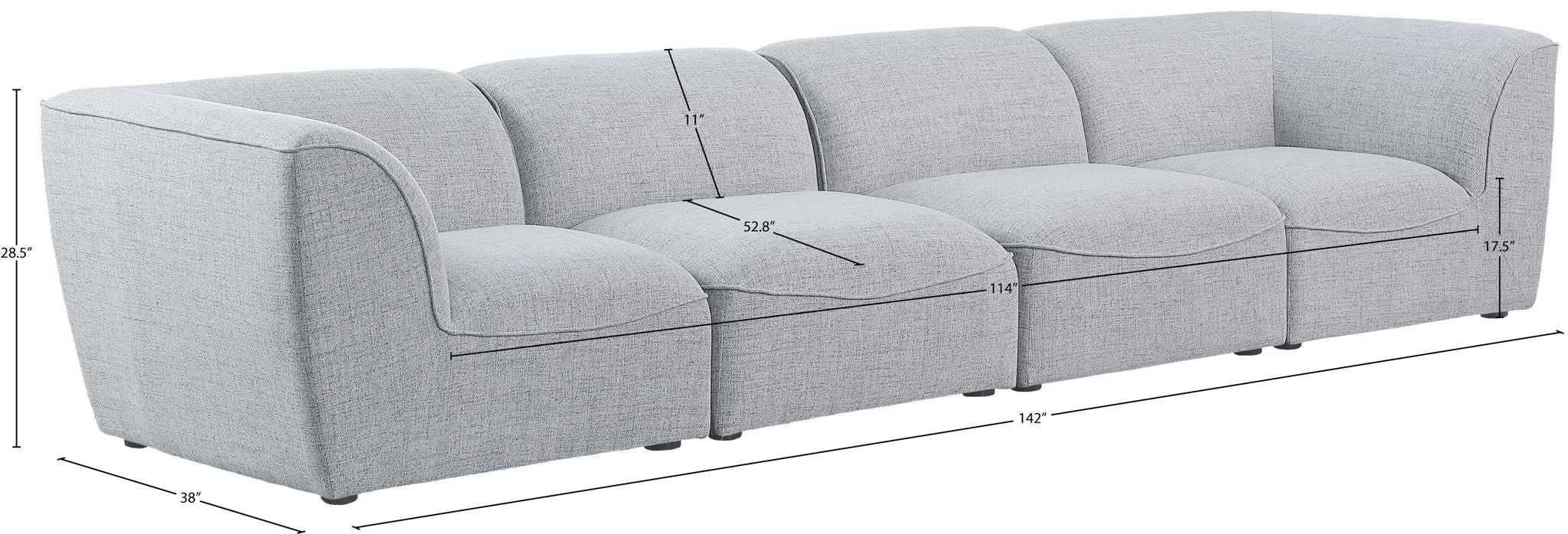 Miramar - 4 Seat Modular Sofa