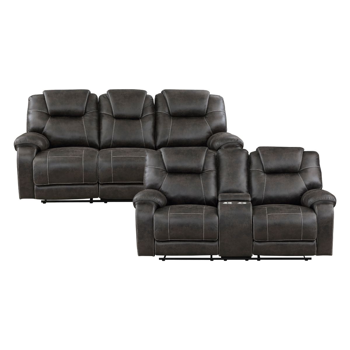 Gainesville - Sofa & Loveseat - Chocolate