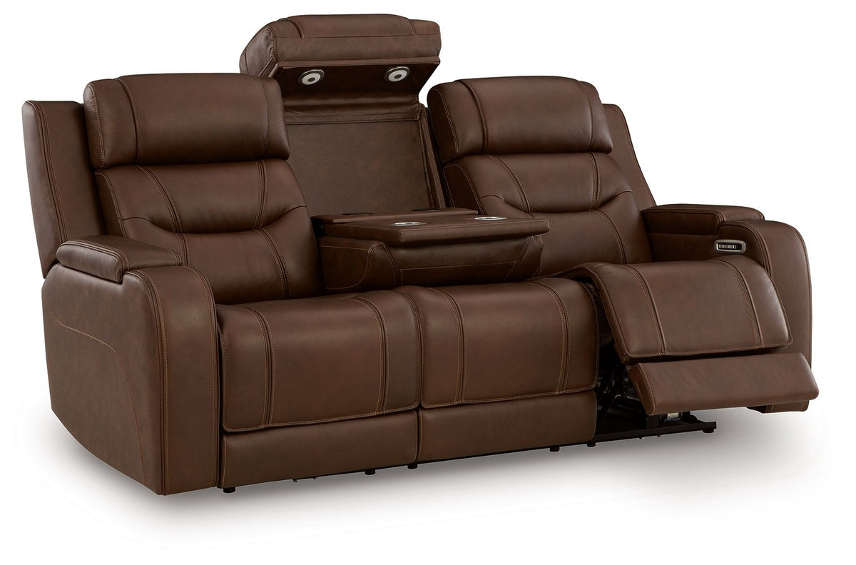 Knightington - Power Reclining Sofa With Audio Seating