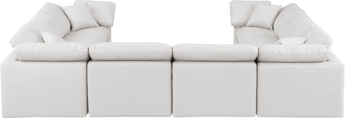 Indulge - Faux Leather 8 Piece Modular Sectional