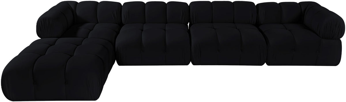 Orin - Fabric Velvet 5 Piece Modular Sectional