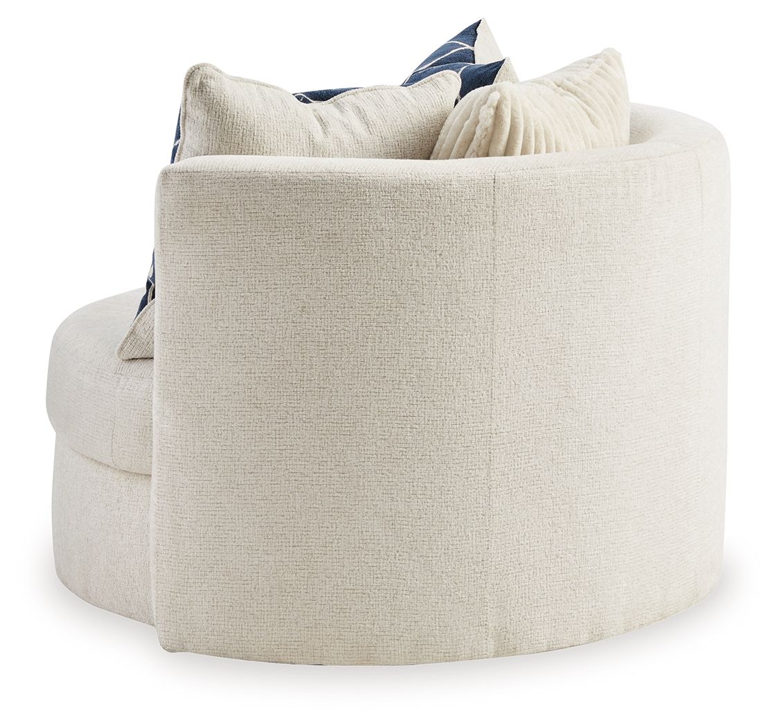 Padova - Swivel Accent Chair - Ivory