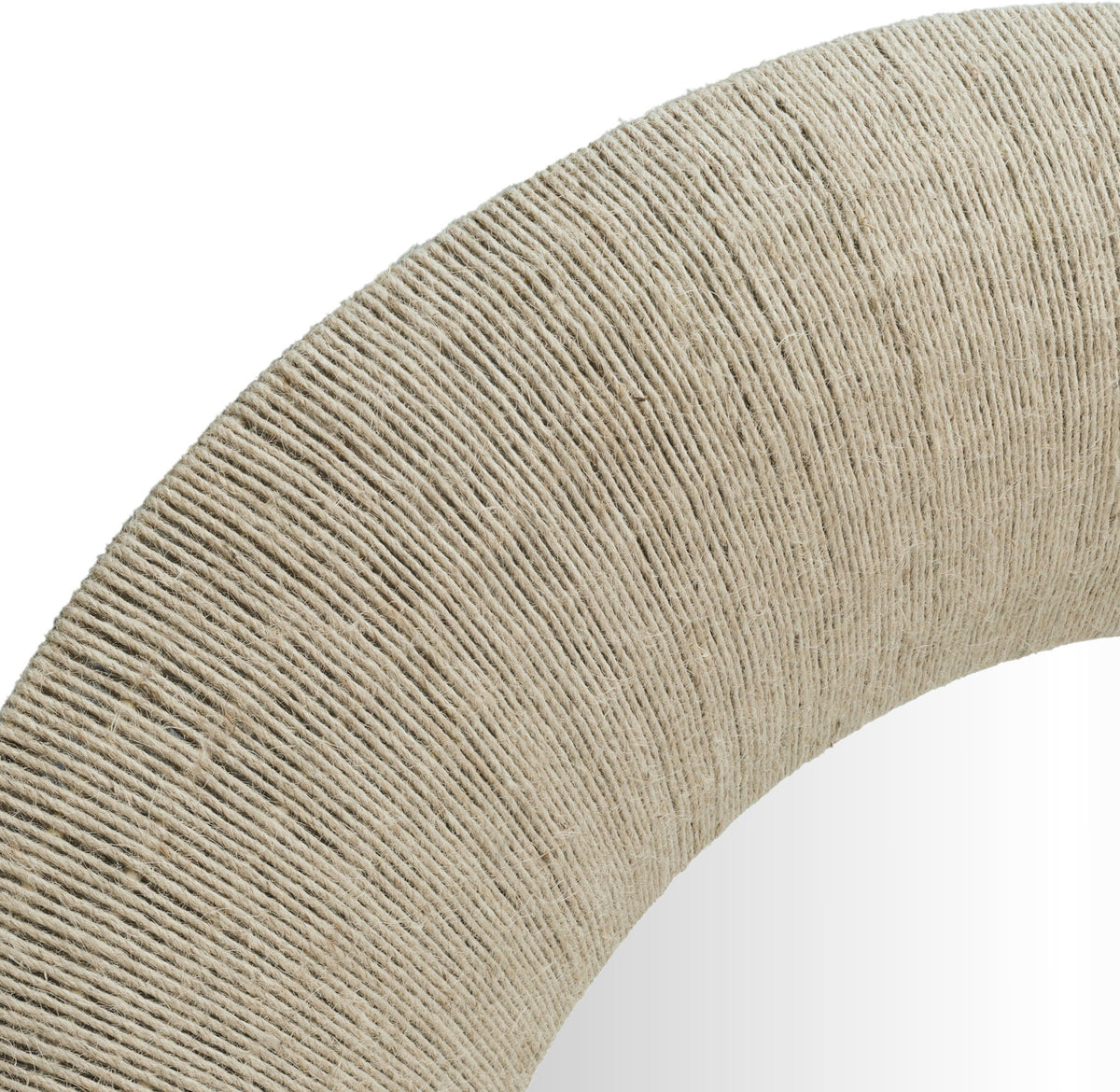 Meadow - Round Jute Rope Framed Mirror