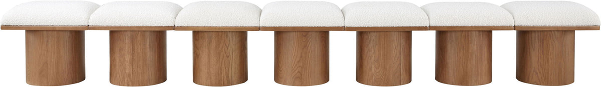 Pavilion - 7 Piece Modular Bench With Brown Base