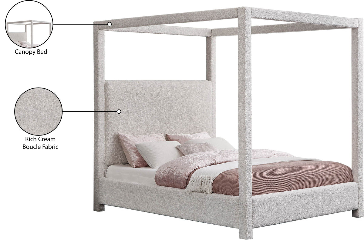 Eden - Boucle Fabric Upholstered Bed