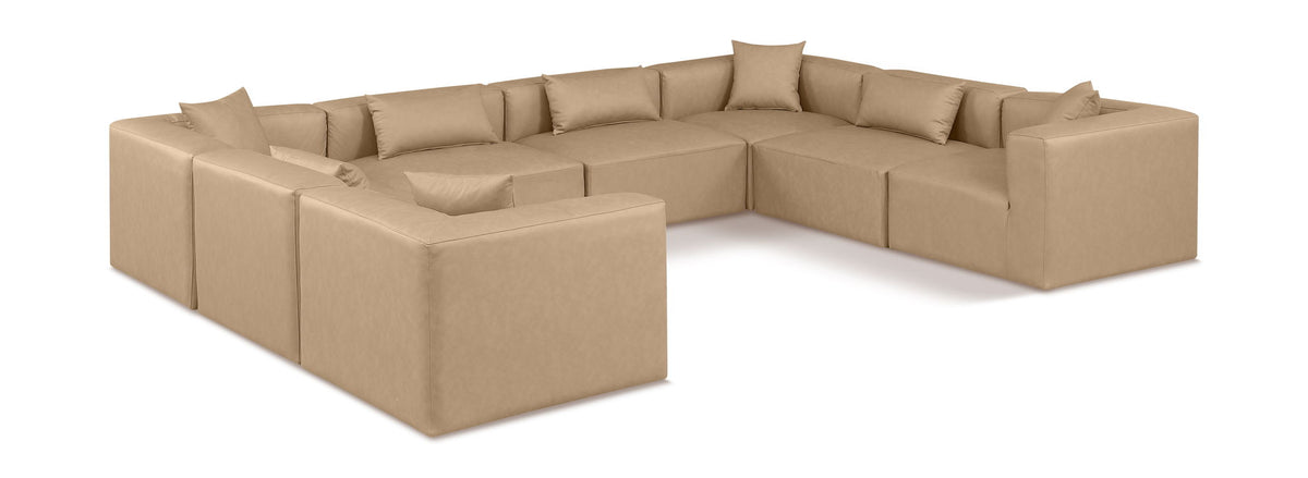 Cube - 8 Piece Modular Sectional - Tan