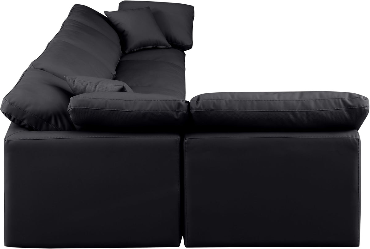 Indulge - Faux Leather 5 Piece Modular Sectional