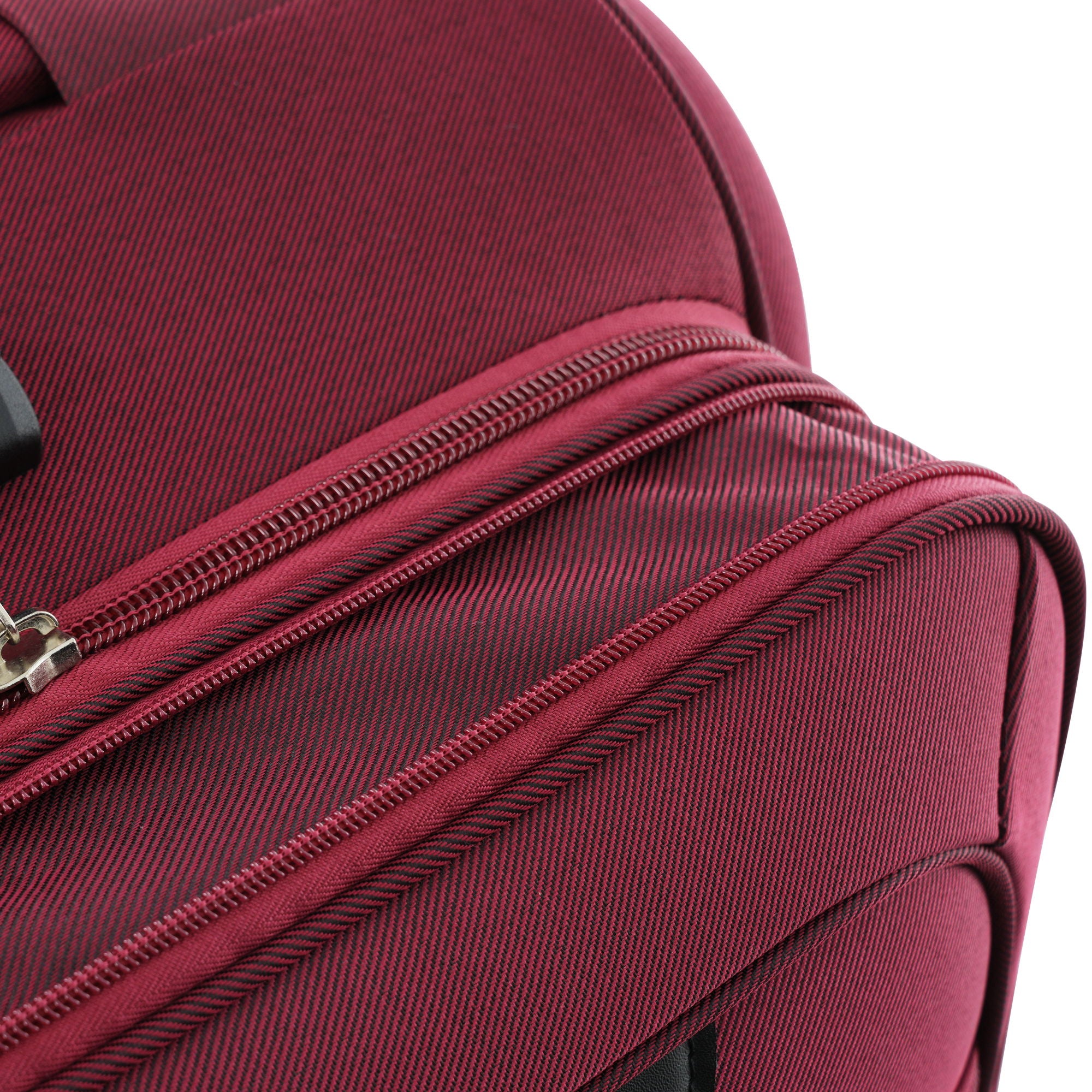 Softside Luggage Expandable 3 Piece Set Upright Spinner Lightweight Suitcase