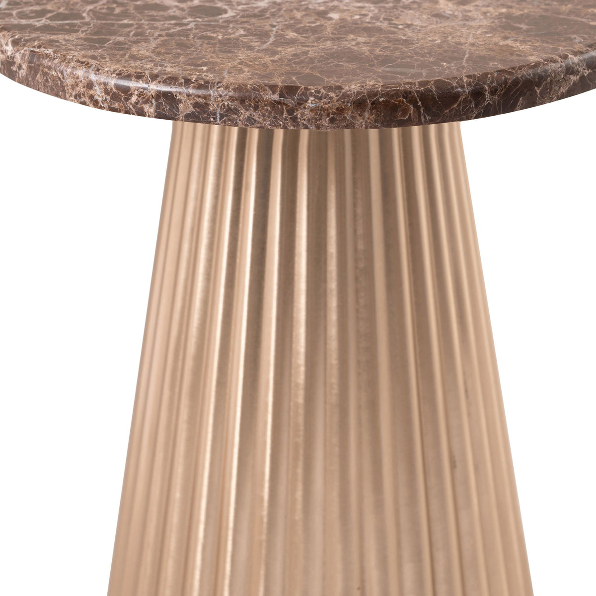 Cindra - Genuine Marble Top And Iron Base Table