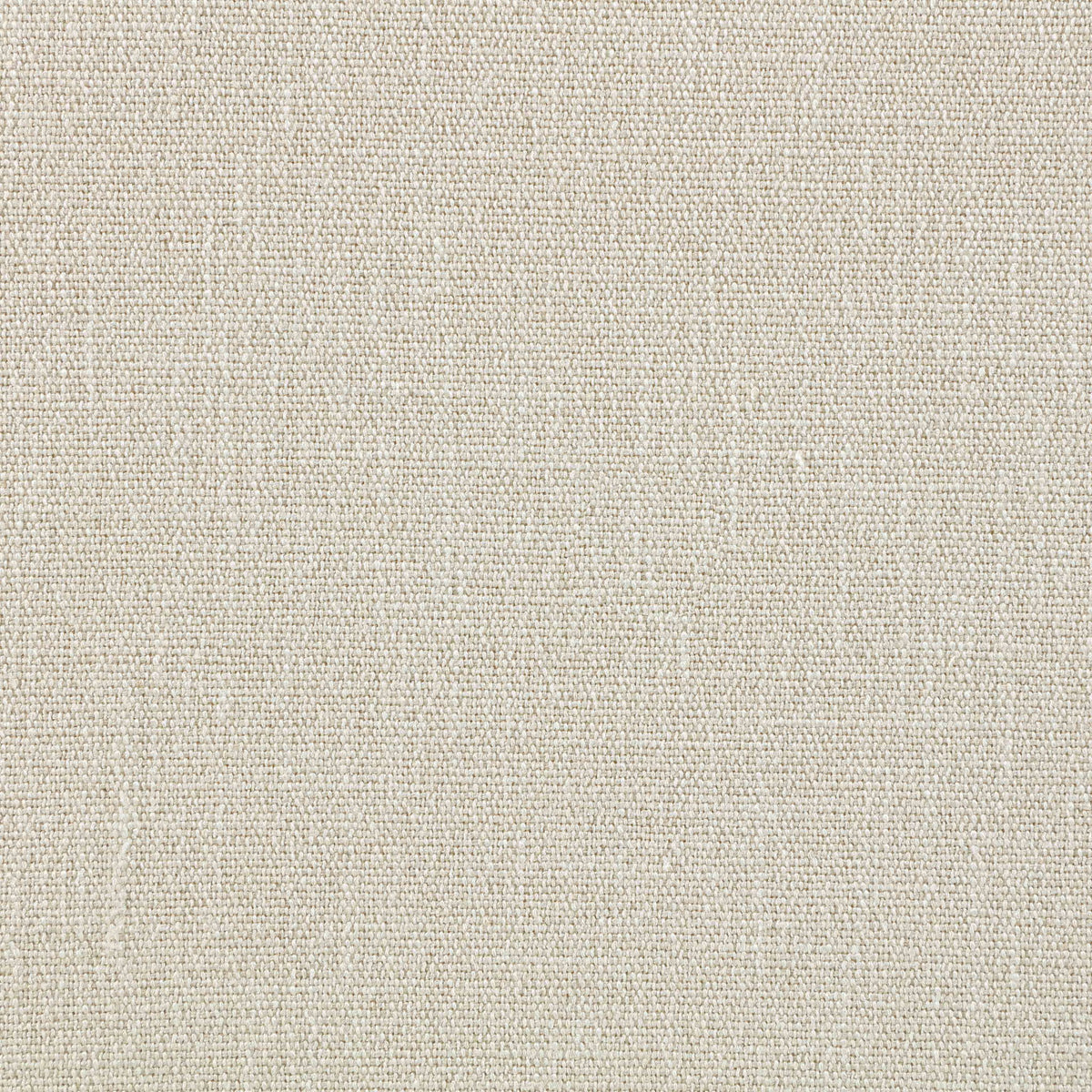 Larea - Linen Textured Fabric Upholstered Ottoman - Walnut Base