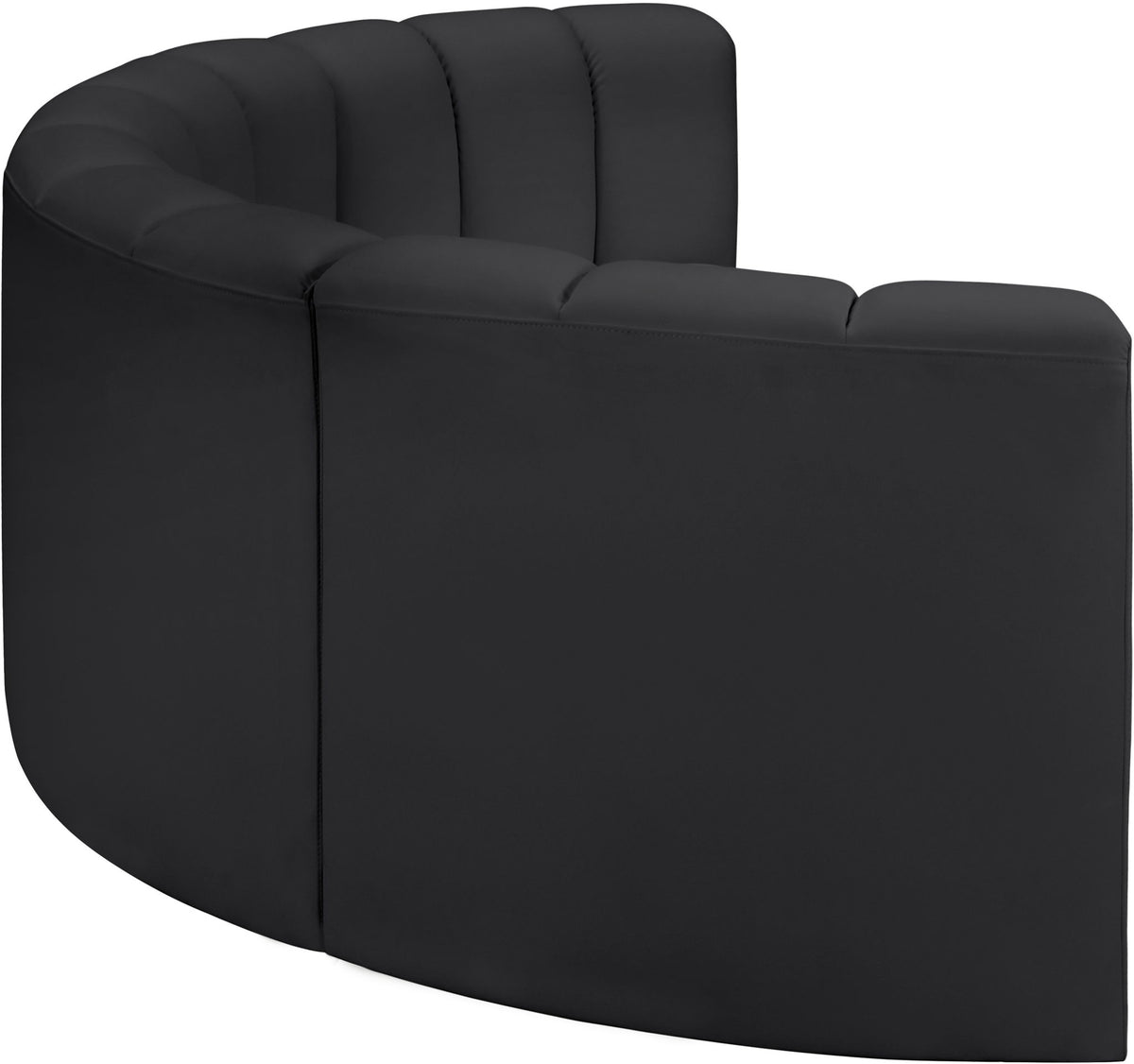 Arc - Faux Leather 4 Piece U-Shaped Modular Sofa