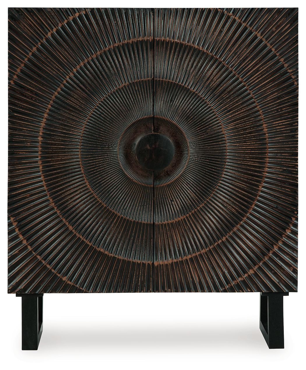 Fosterman - Accent Cabinet - Distressed Black