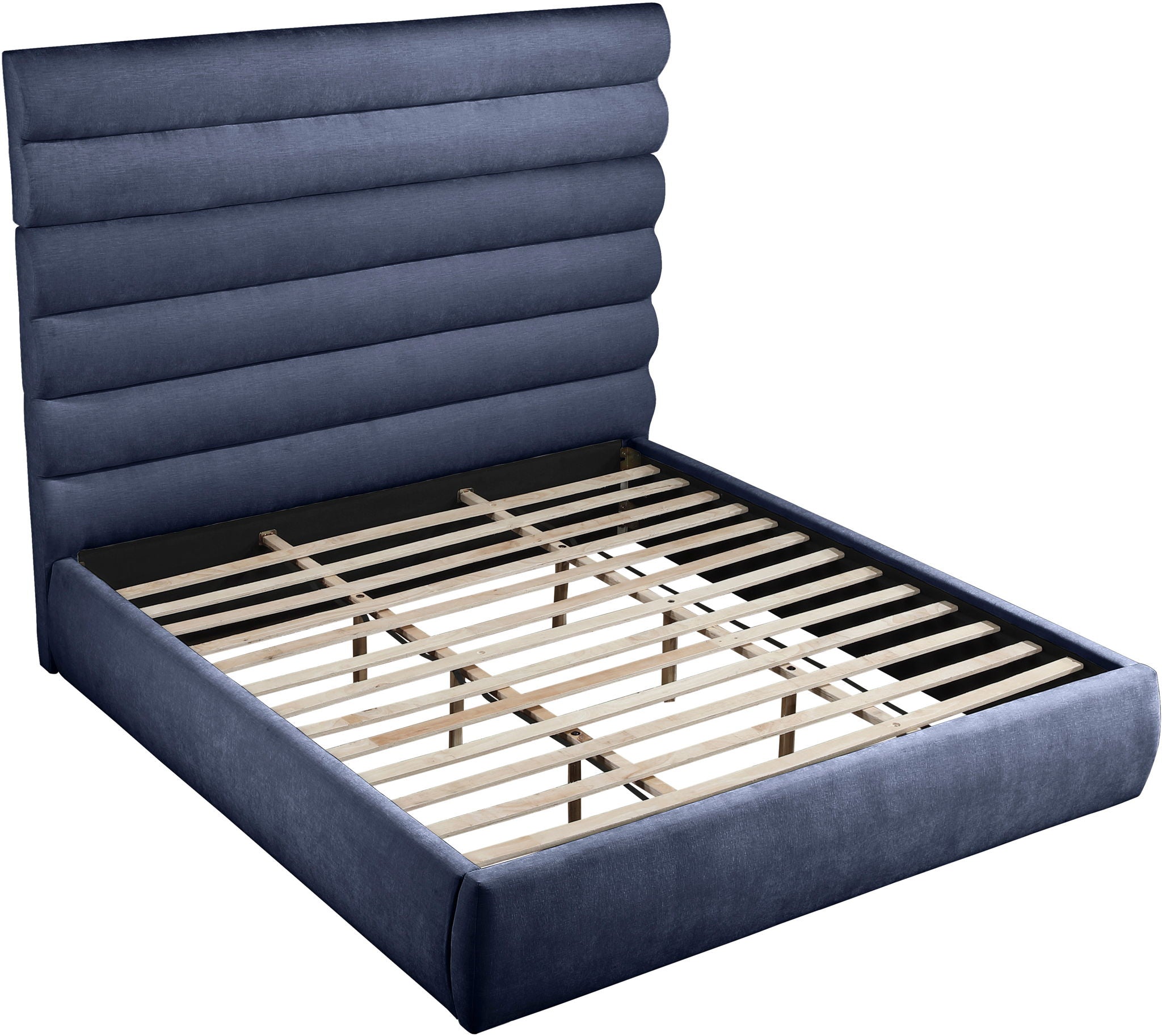 Adam - Chenille Fabric Bed With 70.5" Headboard