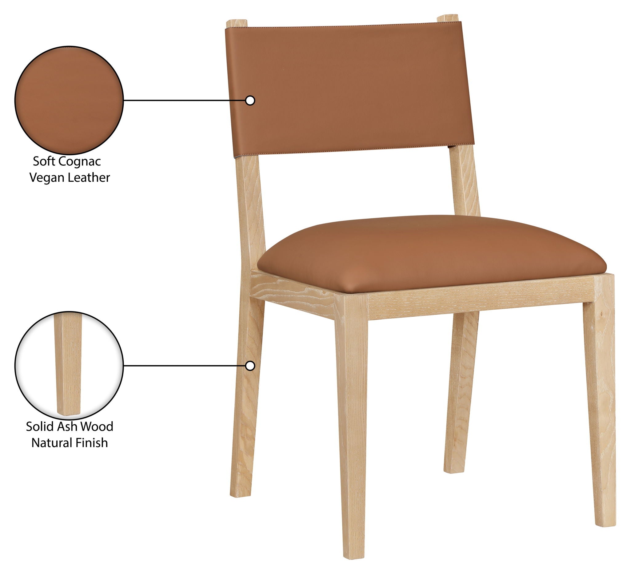 Avon - Vegan Leather Dining Side Chair (Set of 2)