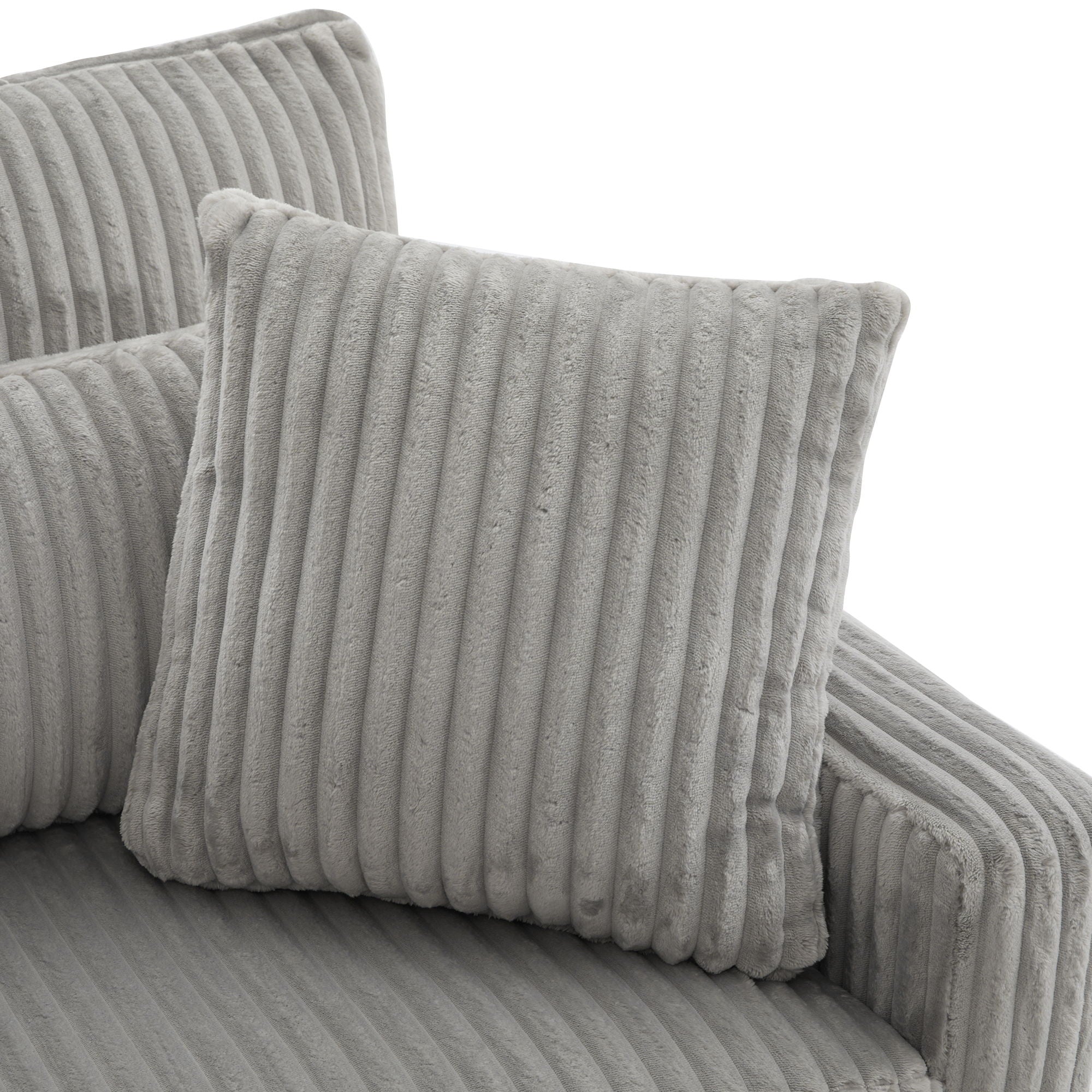Modern Loveseat Sofa With 4 Pillows