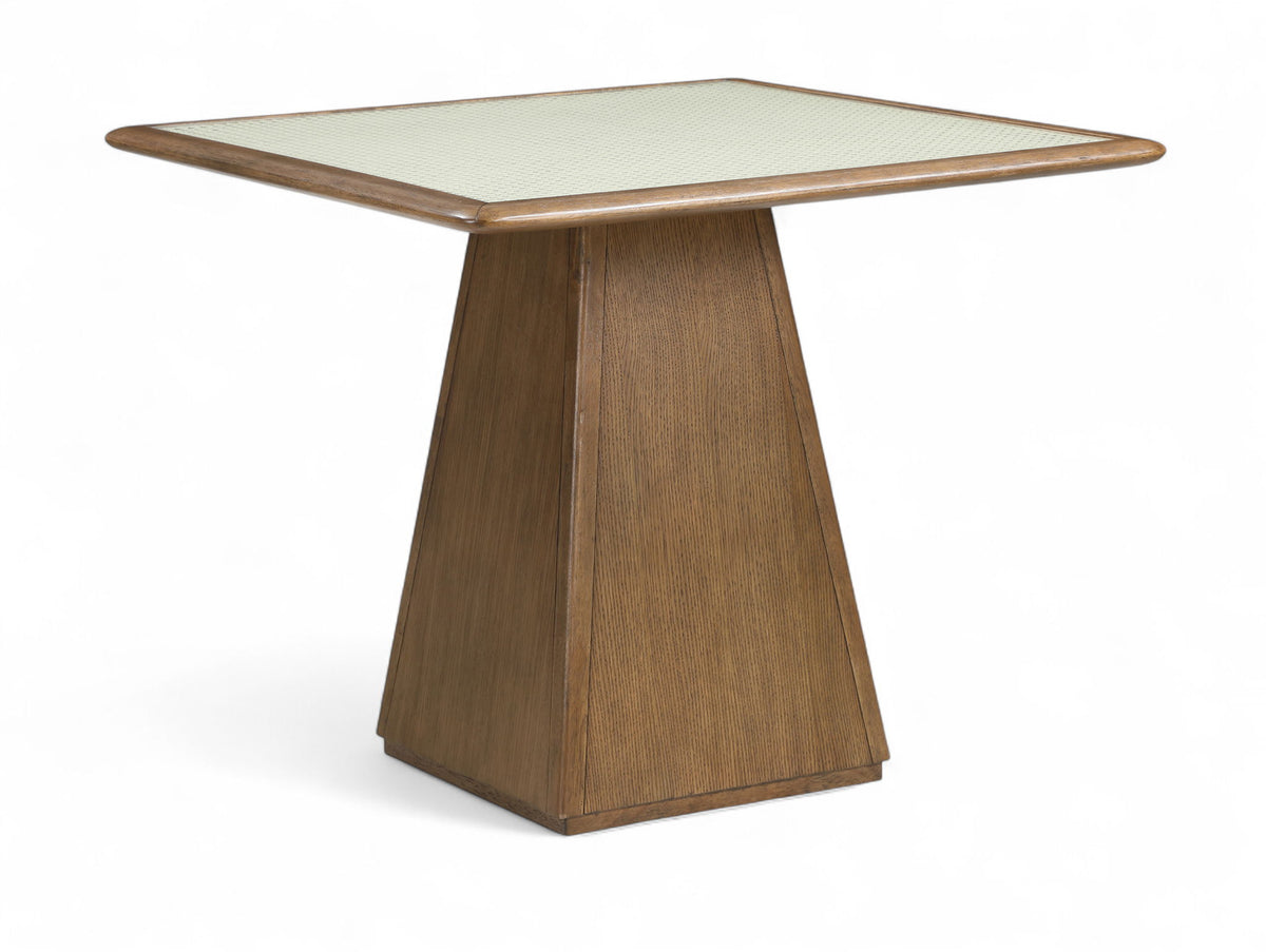 Atrium - Glass Top And Wood Base Dining Table