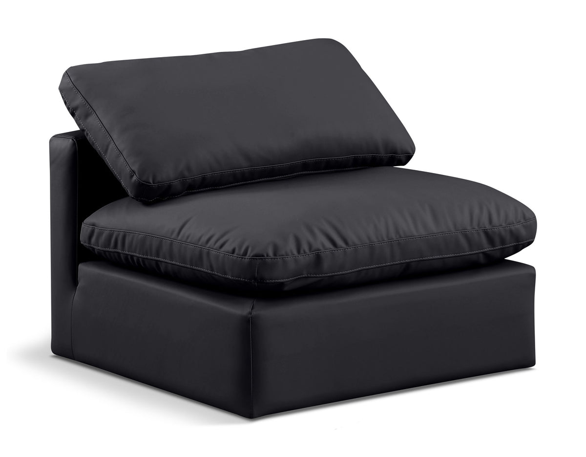 Indulge - Faux Leather Armless Chair
