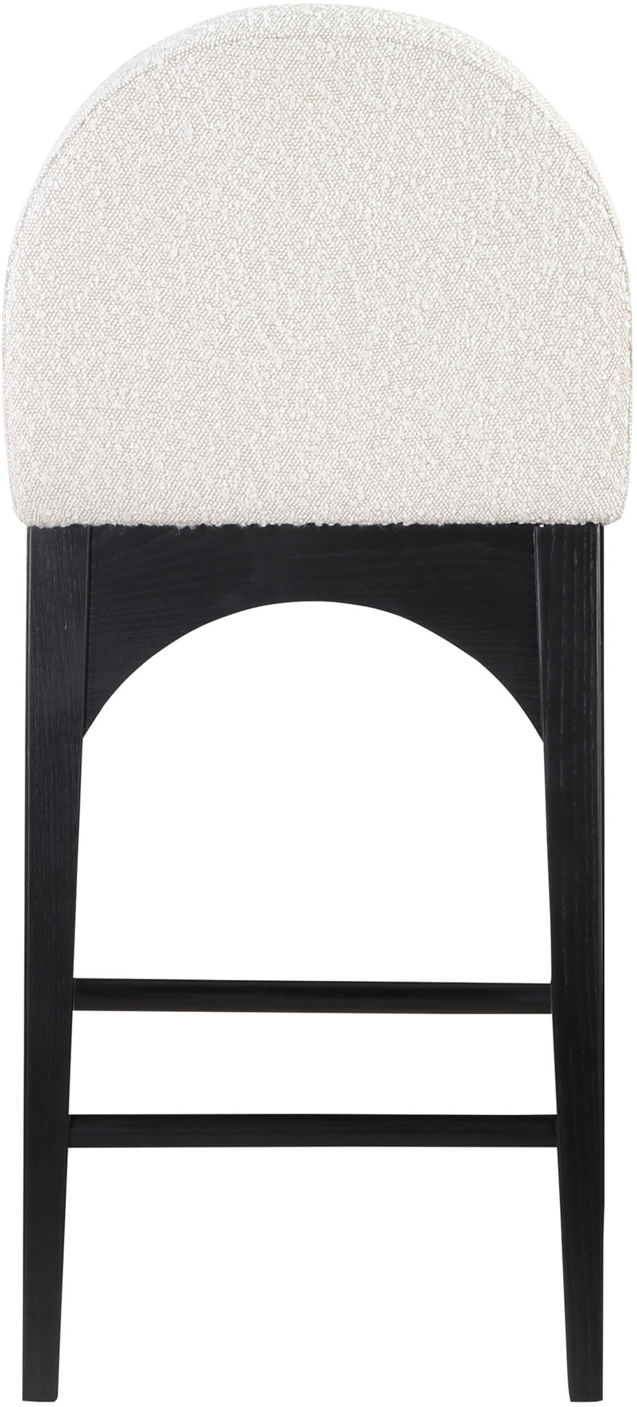 Waldorf - Boucle Stool With Black Legs