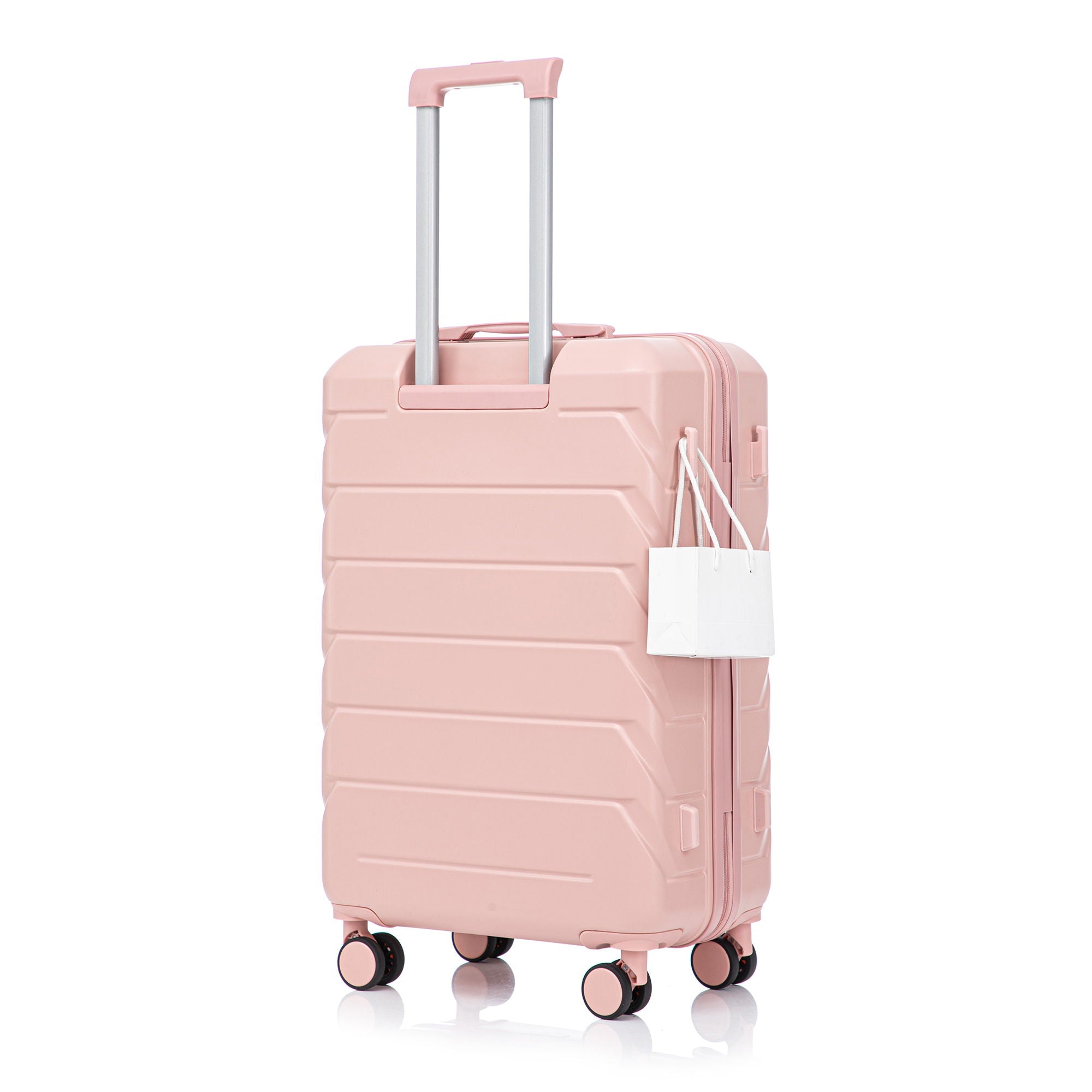 Hard Shell Luggage With Scratch Resistant Surface, 4 Wheels, Combination Lock & Side Hooks