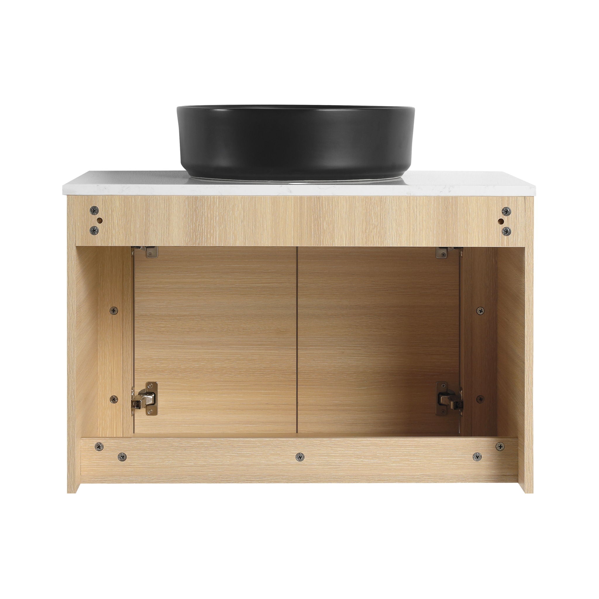 Mounted Bathroom Vanity With Art Sink & 2 Soft Close Doors