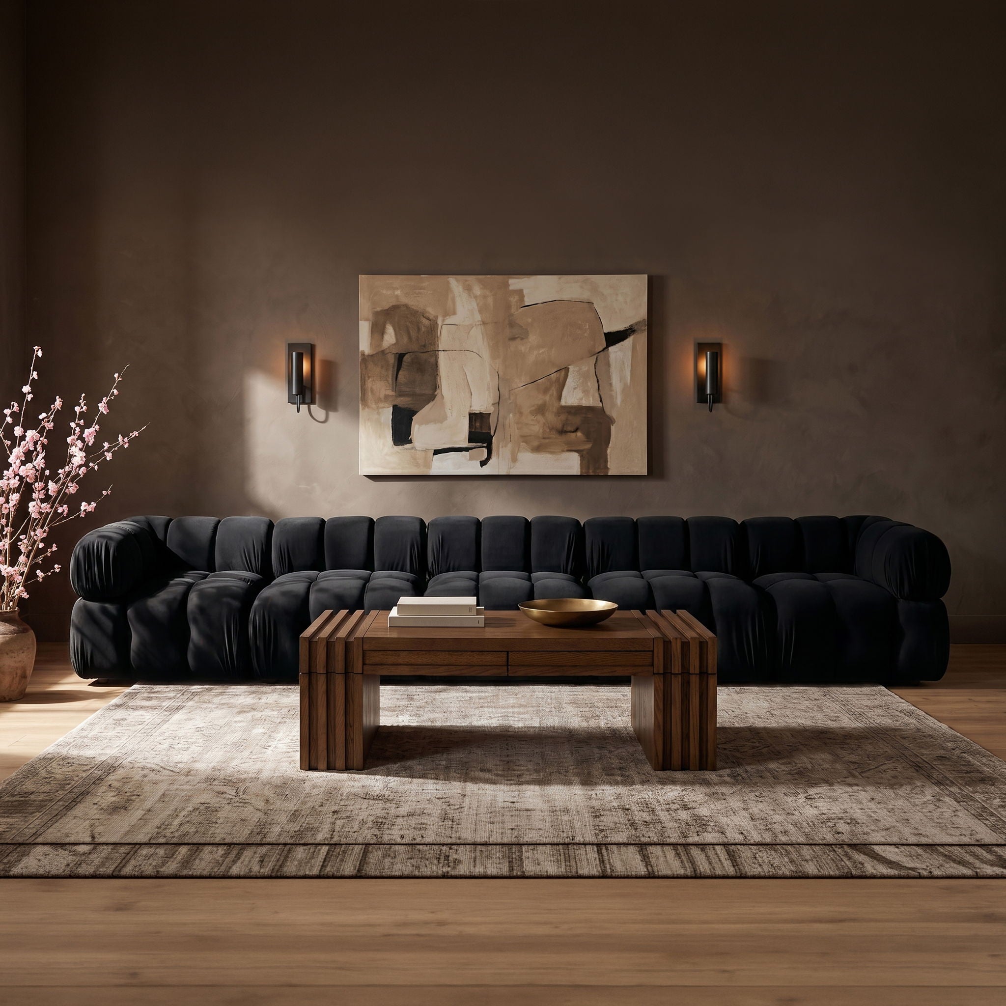 Orin - Fabric Velvet 5 Piece Modular Sofa