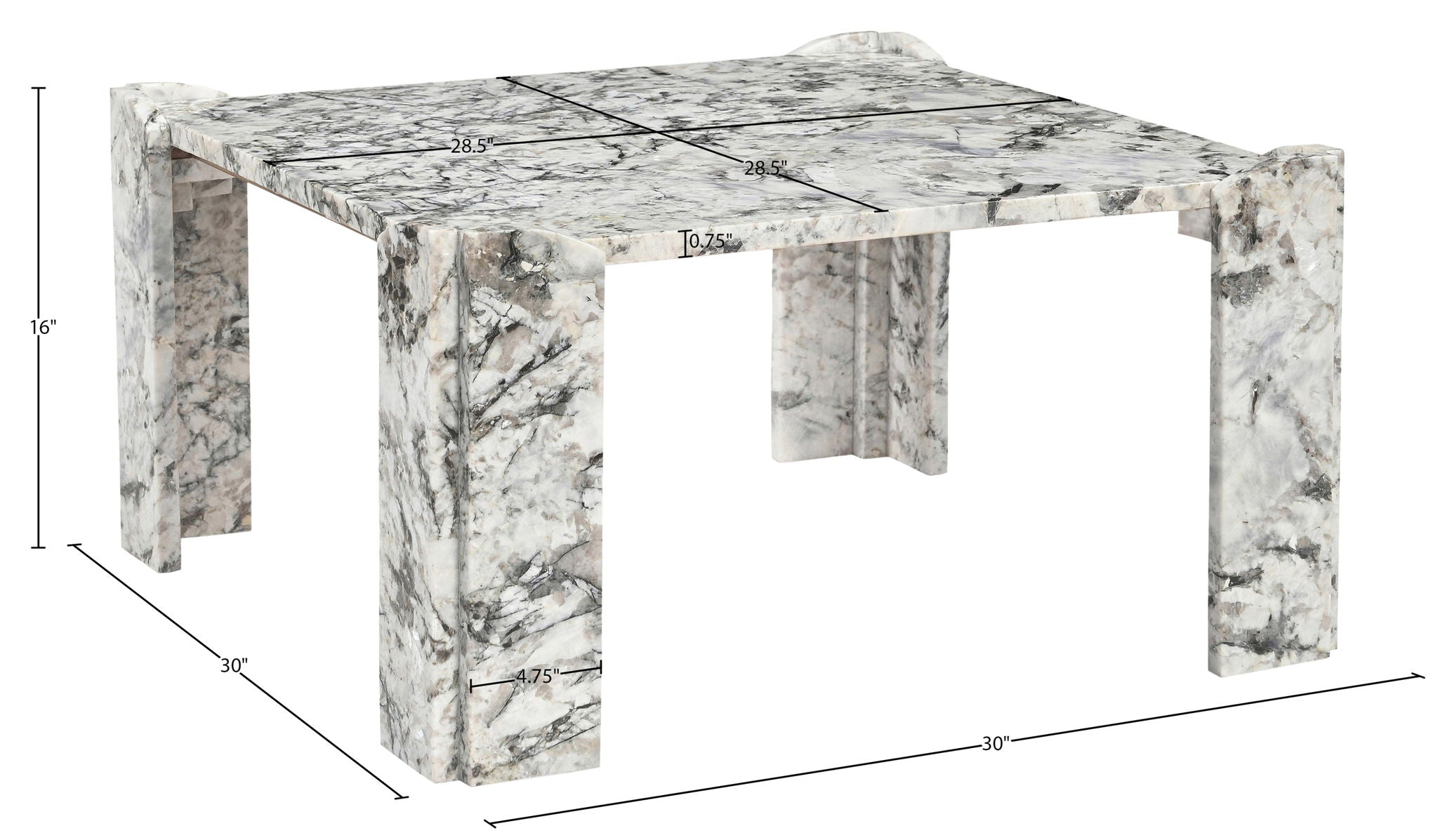 Ravello - Genuine Marble Table