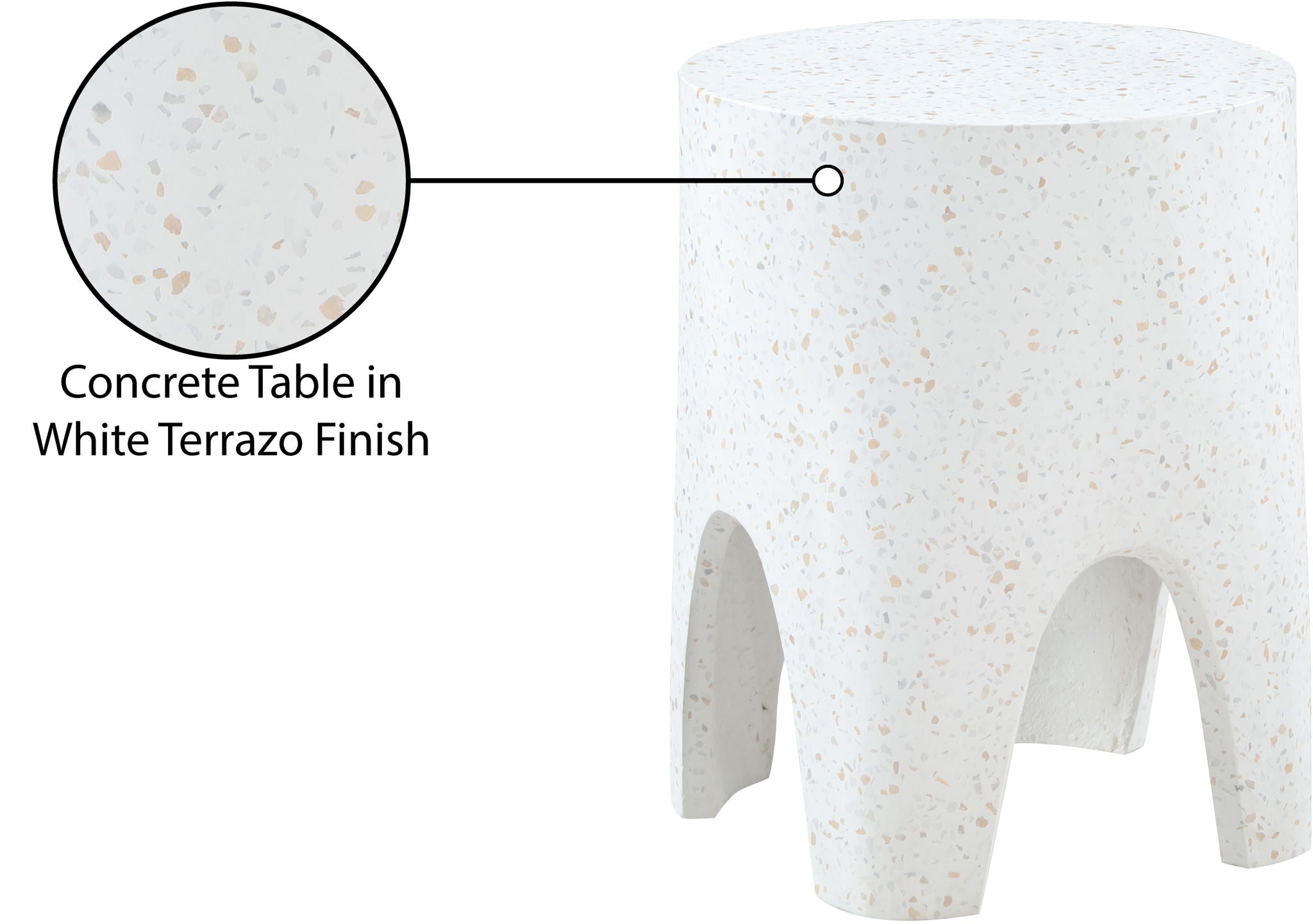 Foligno - Concrete End Table