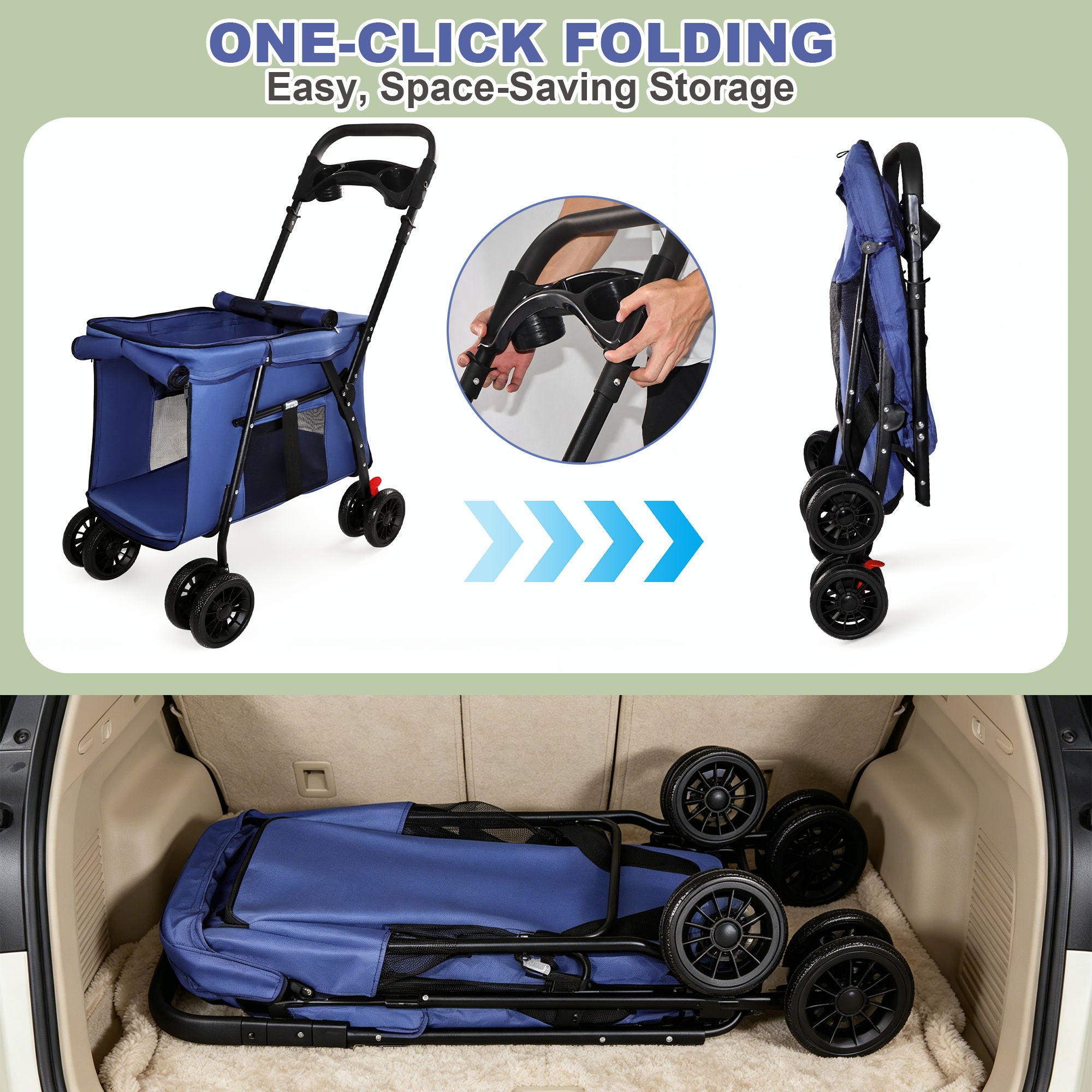 Pet Stroller For Small / Medium Pets