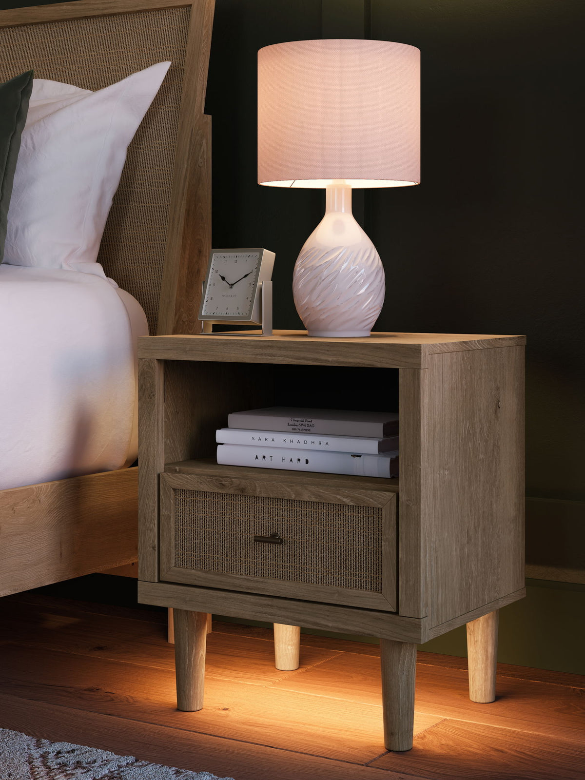 Cielden - One Drawer Night Stand - Two-Tone