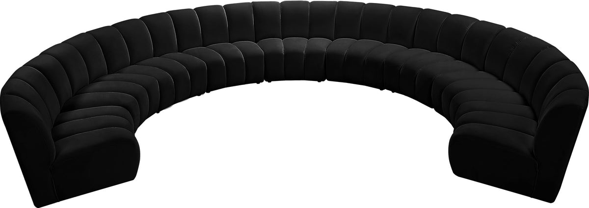 Infinity - 9 Piece Velvet Modular Sectional