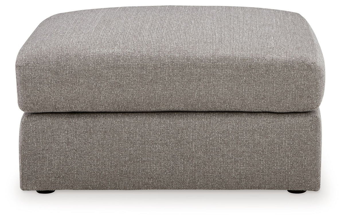 Lindon - Oversized Accent Ottoman - Smoke