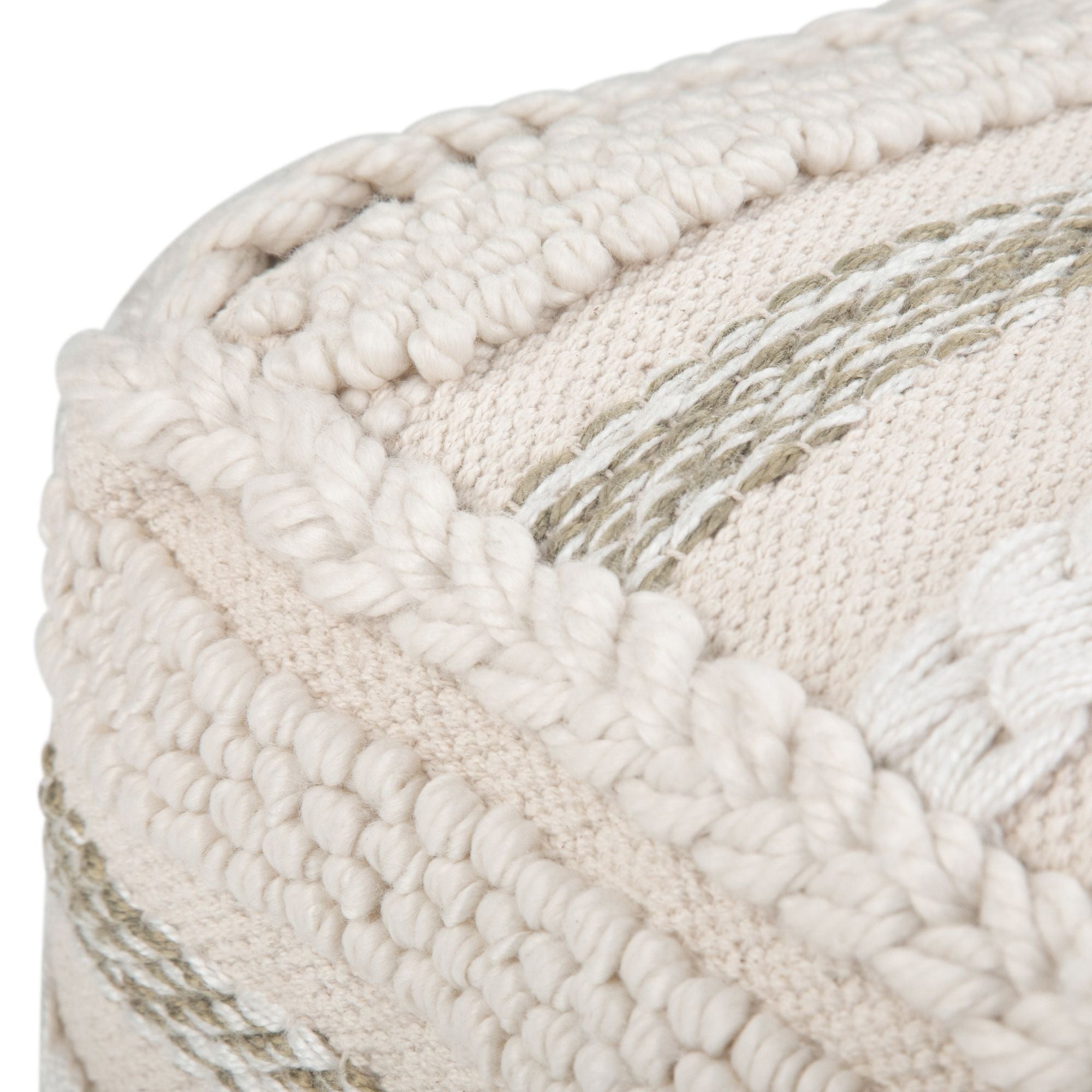 Sommer - Square Pouf - Off White