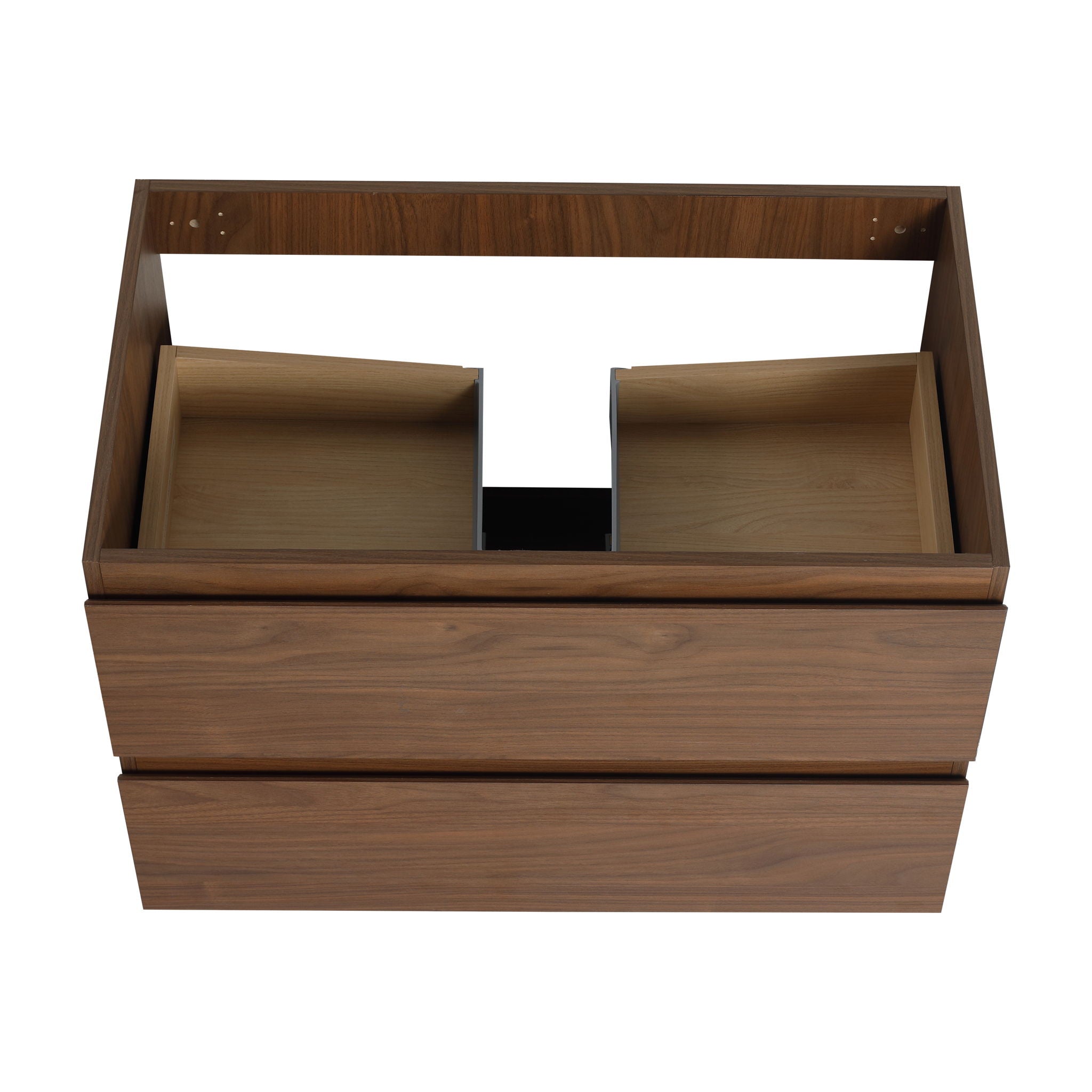 Wall Mounted Bathroom Vanity & Sink, 2 Soft Close Drawers