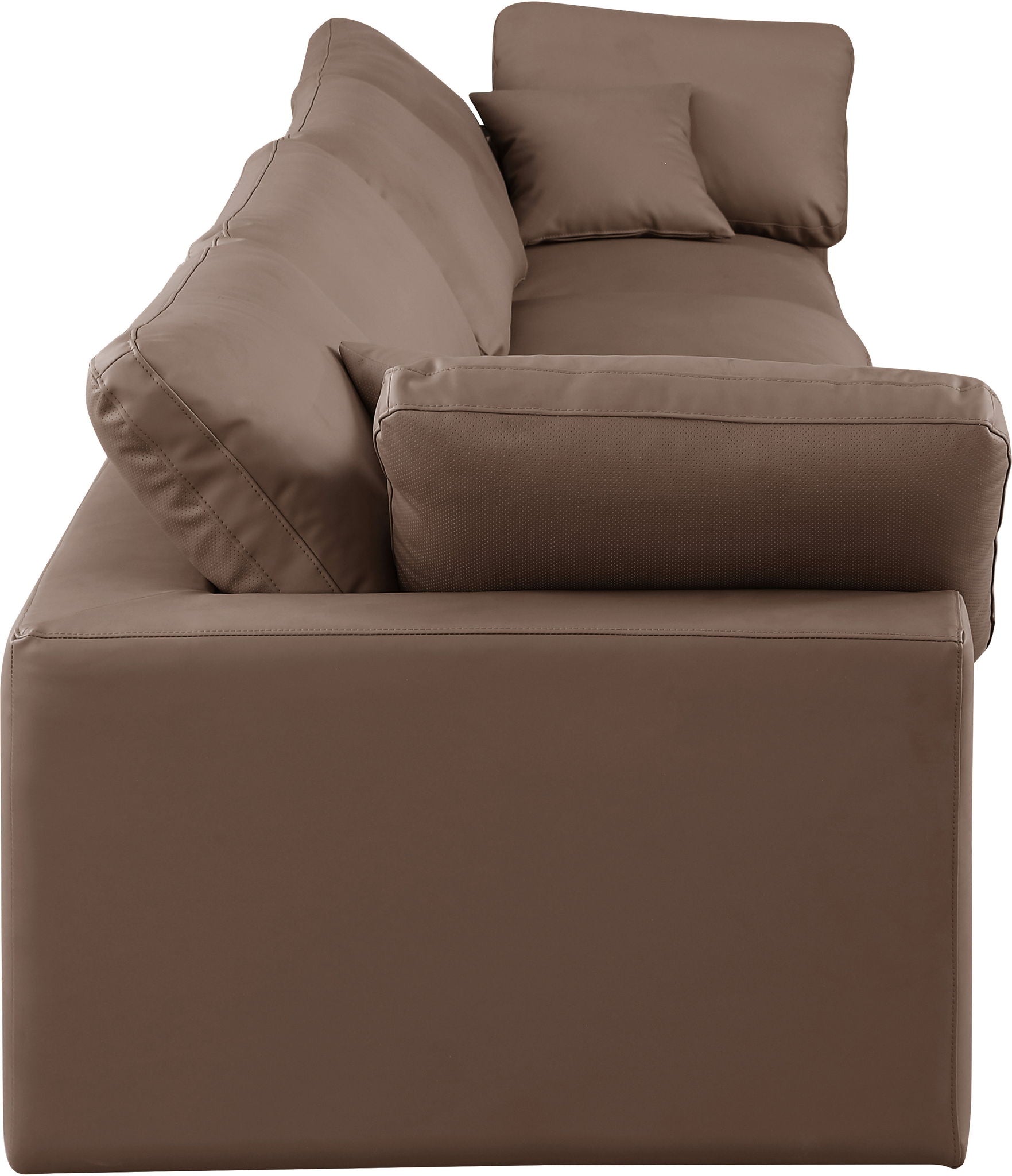 Comfy - Faux Leather Modular Sofa 4 Seats