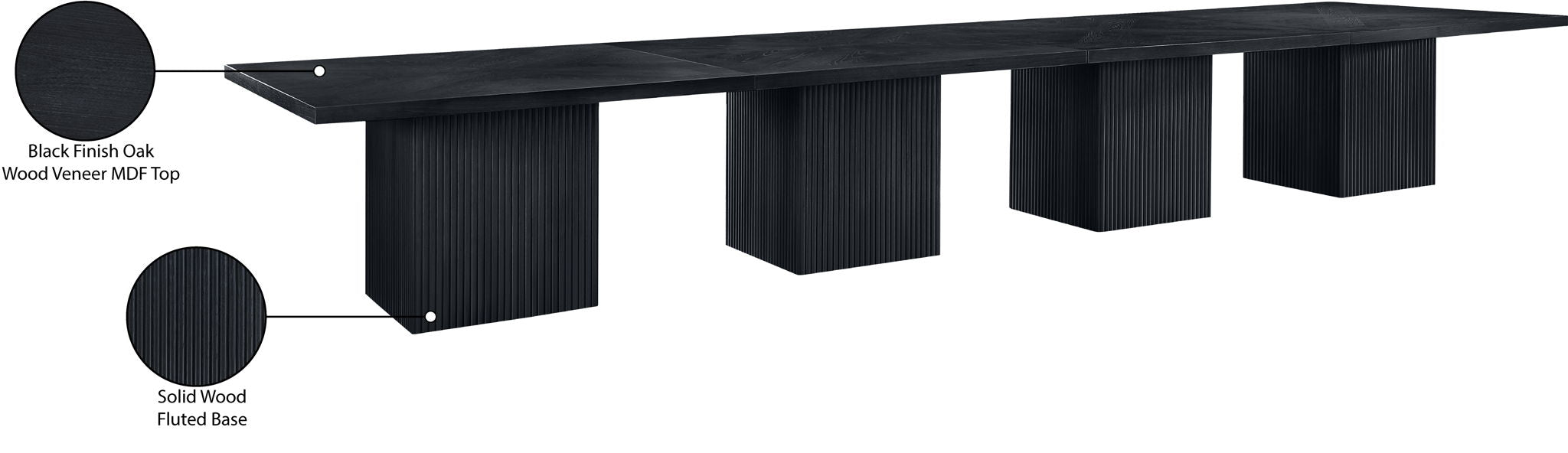 Belinda - Modular Dining Table - Black