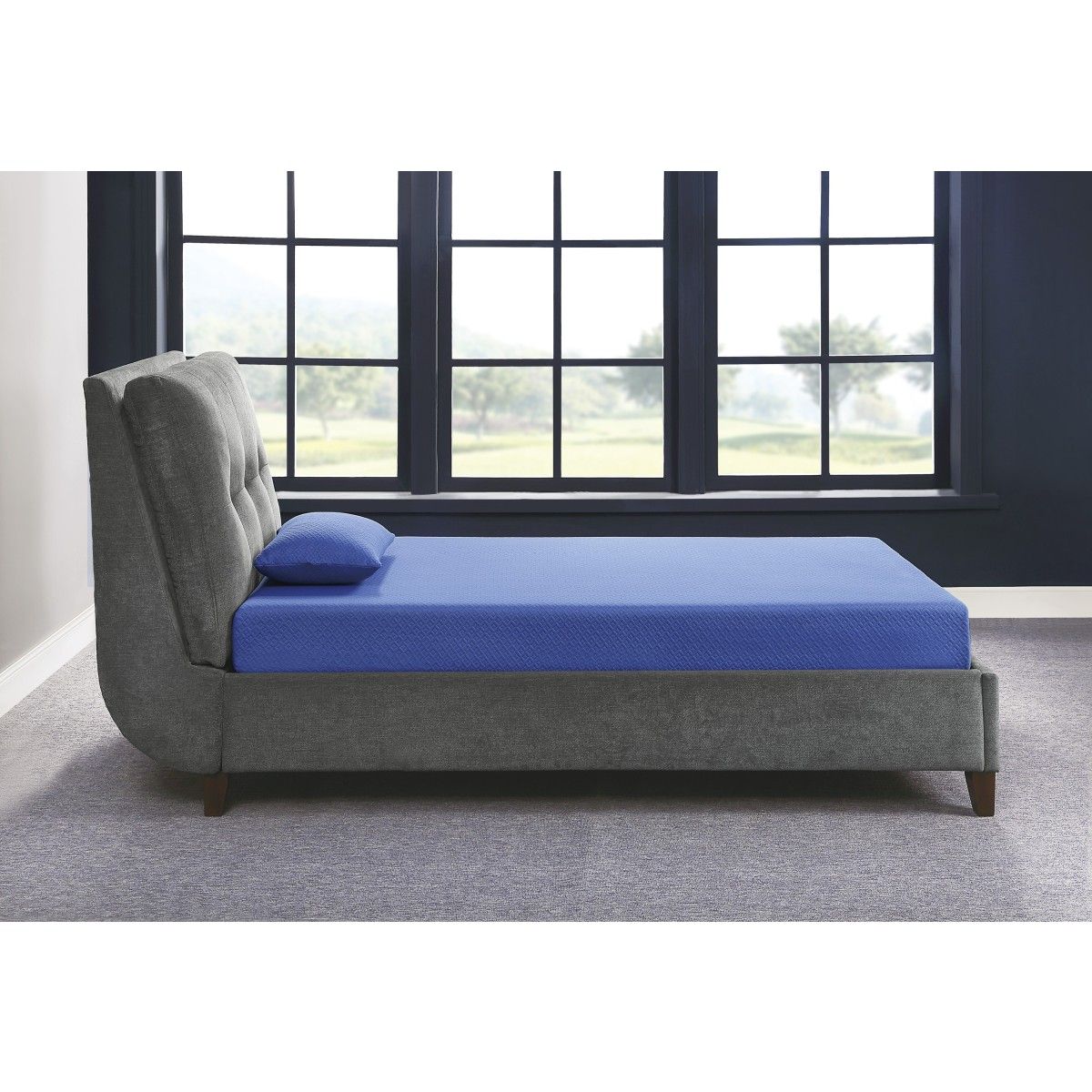 Leo - 7" Gel Infused Memory Foam Mattress And Pillow Set