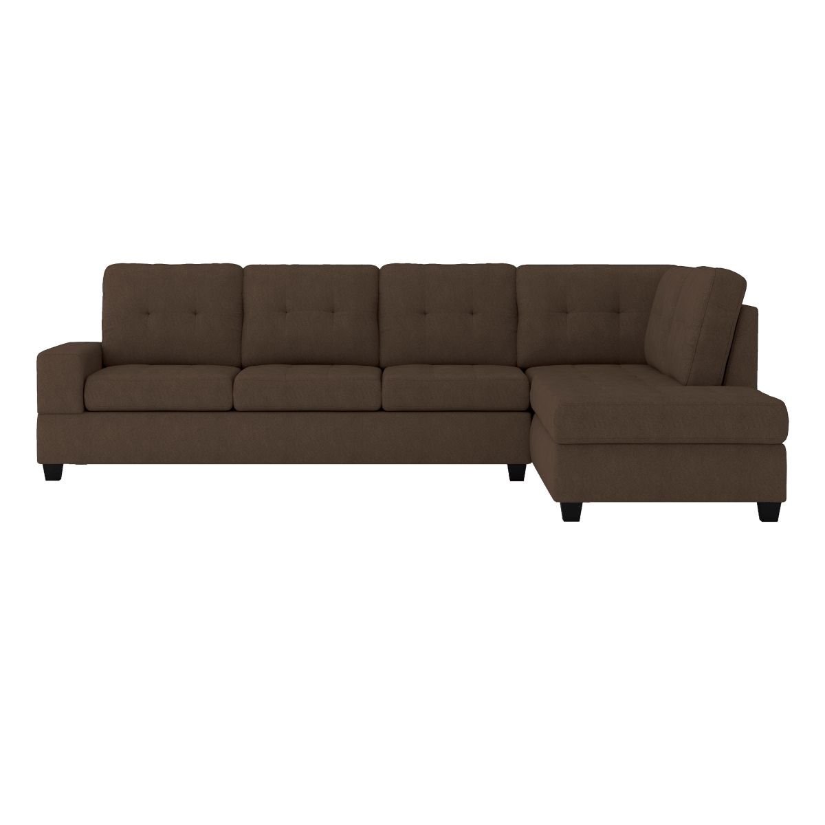 Maston - 3 Piece Reversible Sectional With Drop-Down Cup Holders And Storage Ottoman