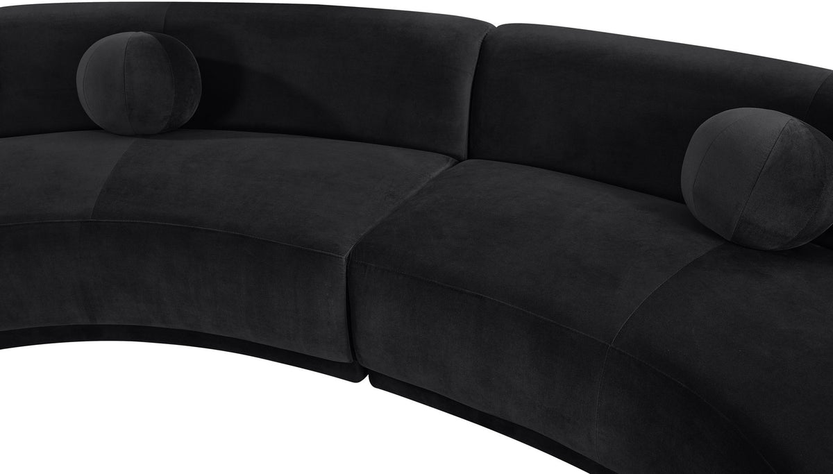 Avra - 192" Velvet Performance Fabric Upholstered Sectional