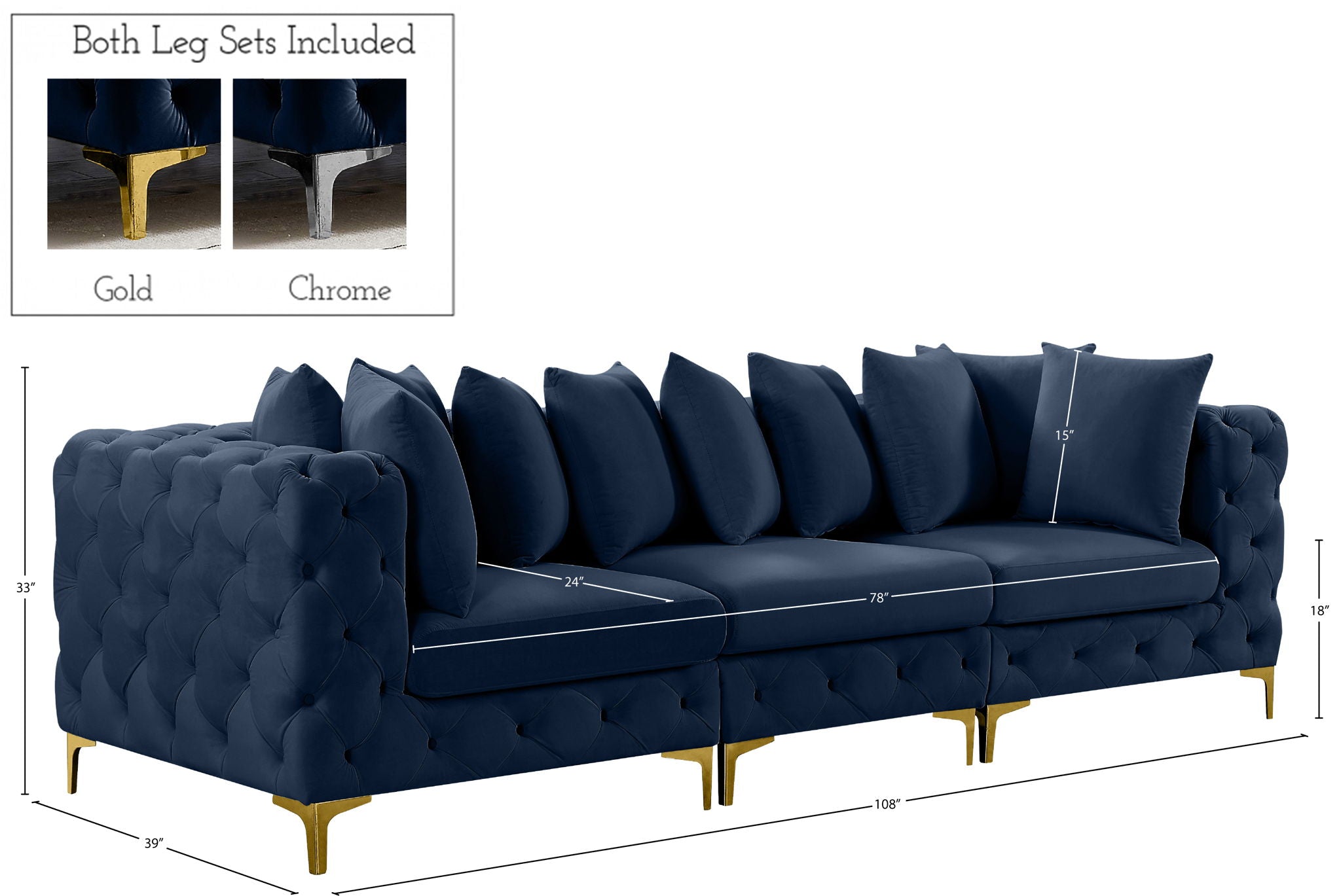 Tremblay - Modular Sofa - 3 Seats