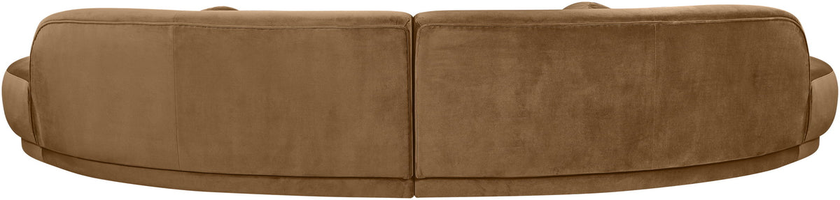 Avra - 146" Velvet Performance Fabric Upholstered Sectional